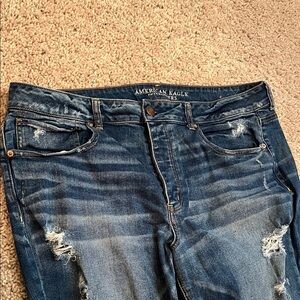 American eagle too girl ripped strechy Jean